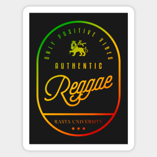 Rasta University Authentic Reggae Rasta Colors Magnet